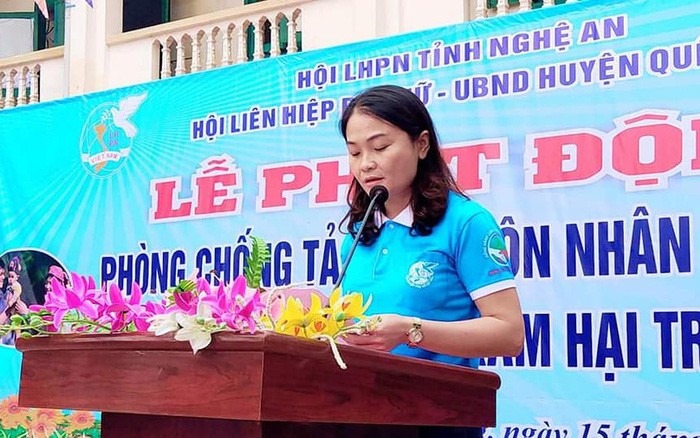 Phát động phòng chống tảo hôn, hôn nhân cận huyết thống và phòng chống xâm hại trẻ em tại  trường THPT Quế Phong, tỉnh Nghệ An.