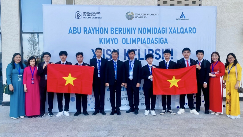 8 học sinh Việt Nam đoạt Huy chương Vàng tại Olympic Hóa học Quốc tế